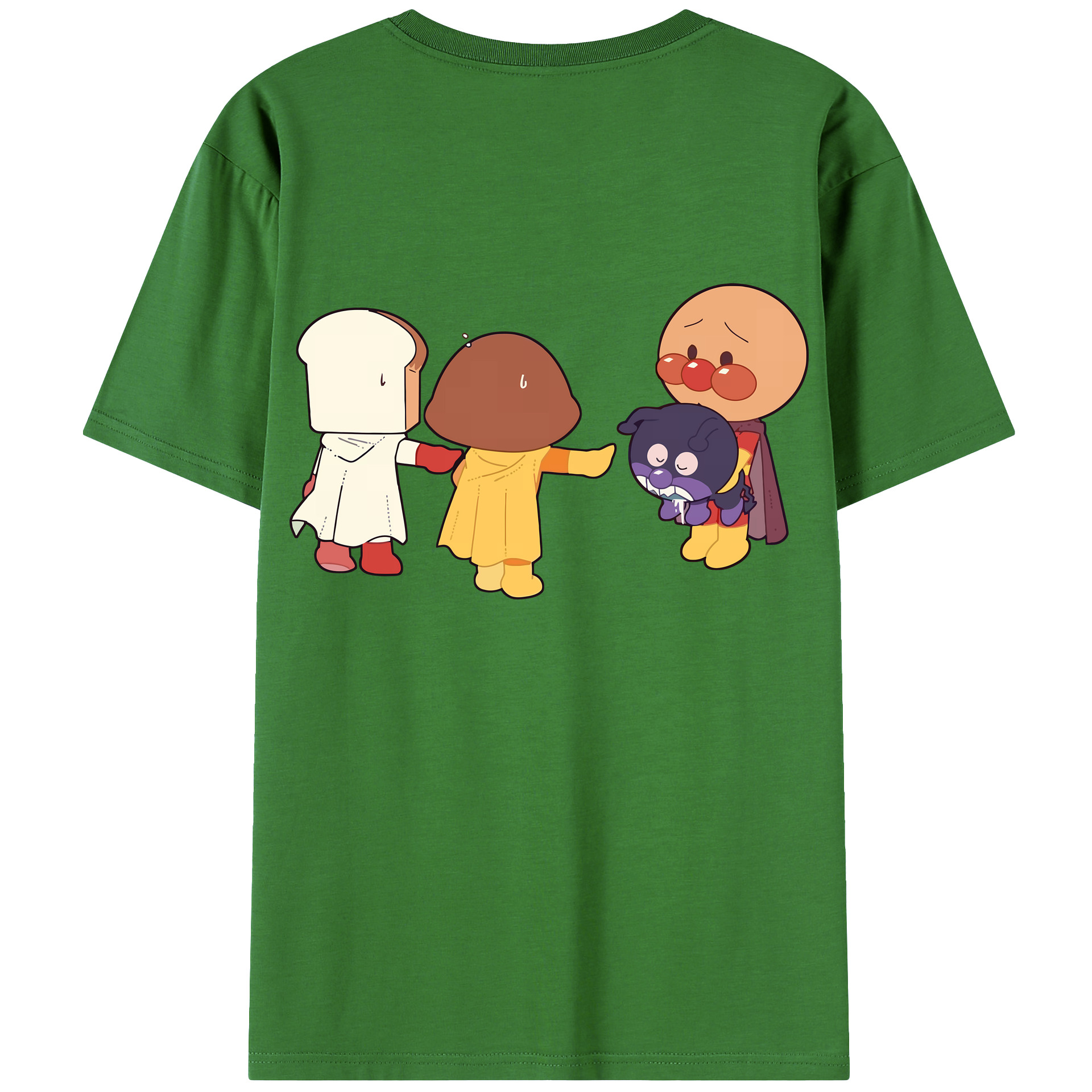 （画像用） アンパンマン Anpanman レディース半袖Tシャツ(バックプリント)